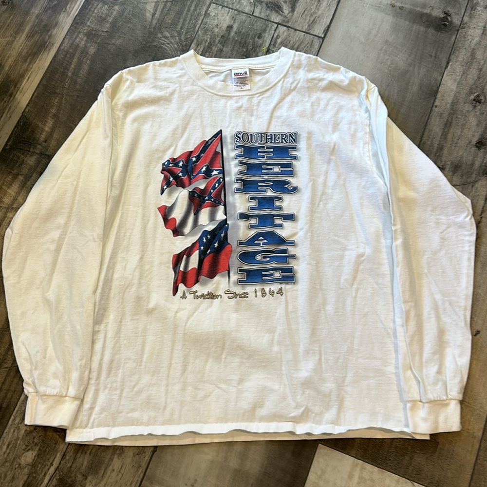 Vintage  90’s anvil southern heritage men’s long sleeve shirt in size large